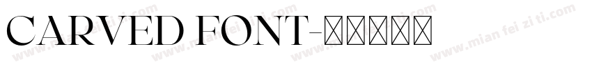 carved font字体转换